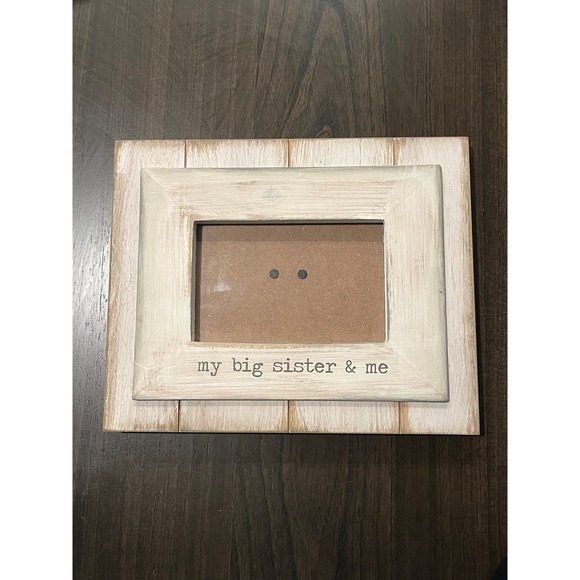 My Big Sister & Me Picture Frame Shabby Chic Style Tabletop Decor - Picture 1 of 3